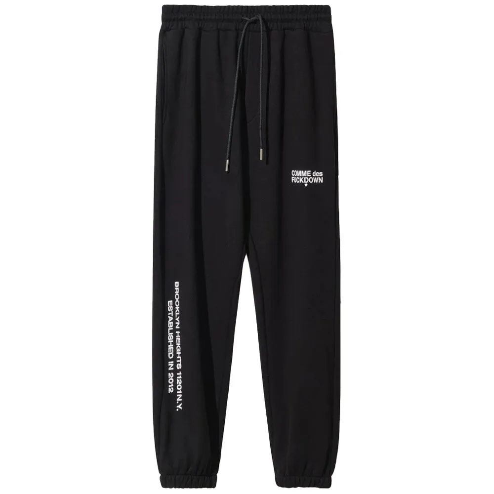 Comme Des Fuckdown Men's Black Cotton Jeans & Pant