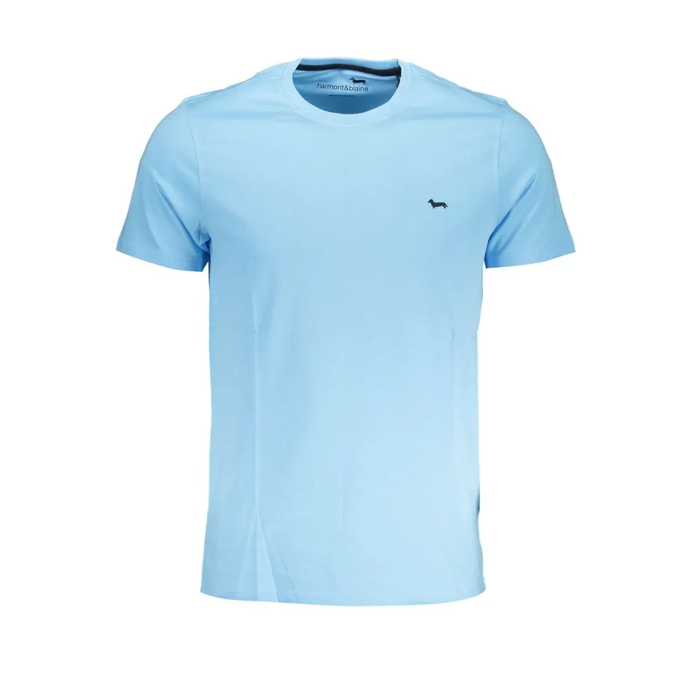 Harmont & Blaine Men's Light Blue Cotton T-Shirt
