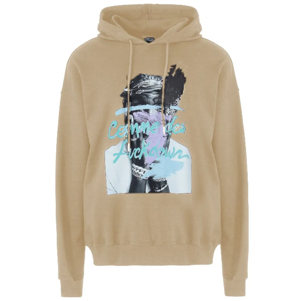 Comme Des Fuckdown Men's Beige Cotton Sweater