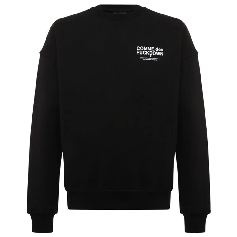 Comme Des Fuckdown Men's Black Cotton Sweater