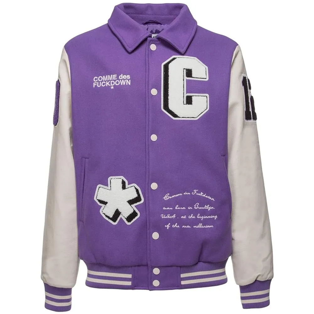 Comme Des Fuckdown Men's Purple Polyester Jacket