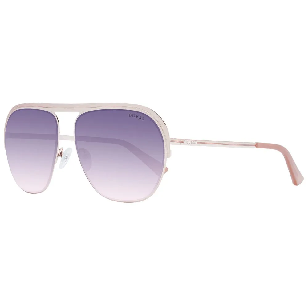 Guess Unisex Rose Gold Unisex Sunglasses