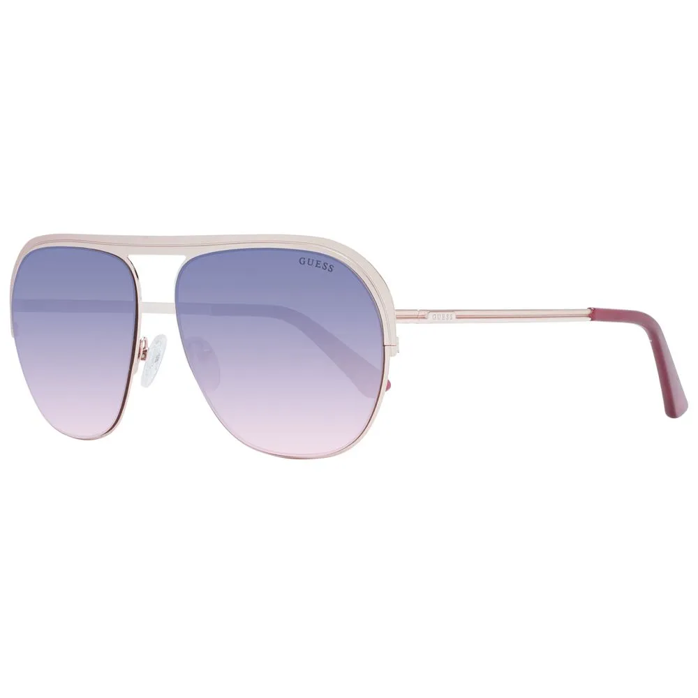 Guess Unisex Rose Gold Unisex Sunglasses