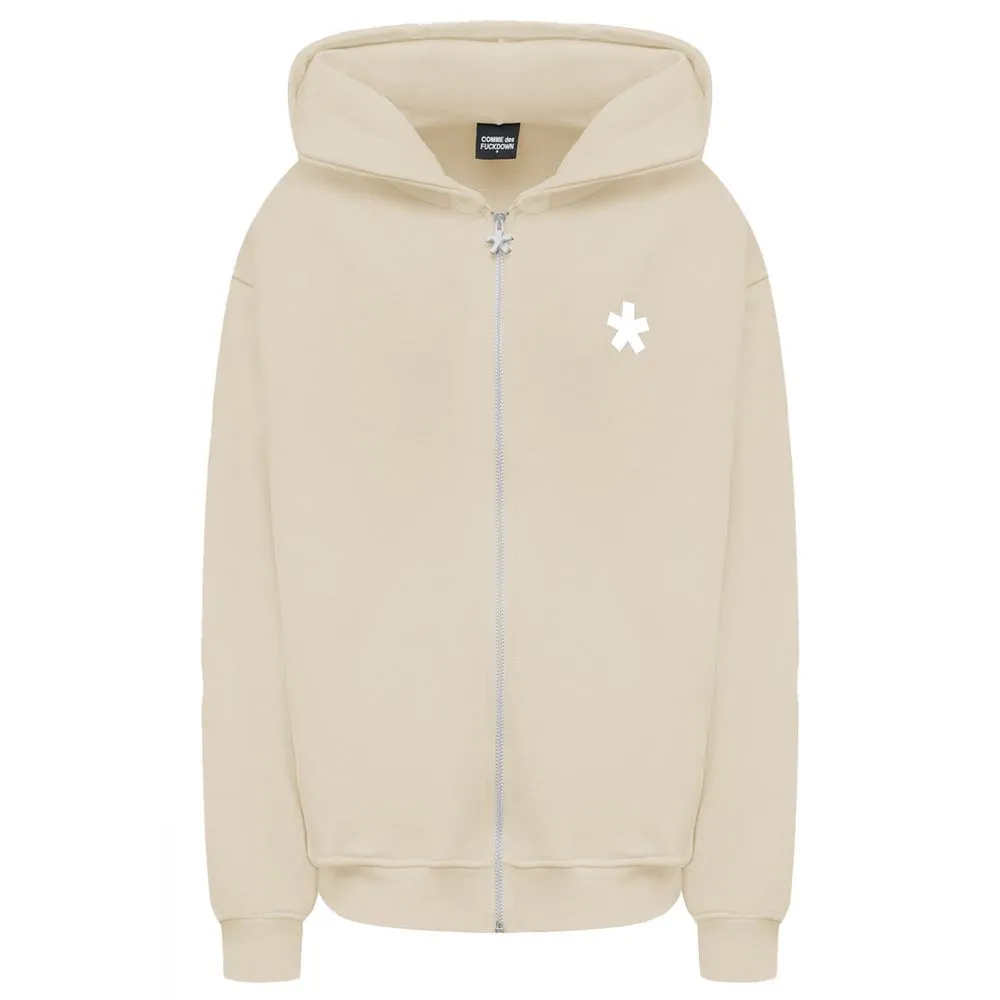 Comme Des Fuckdown Women's Beige Cotton Sweater