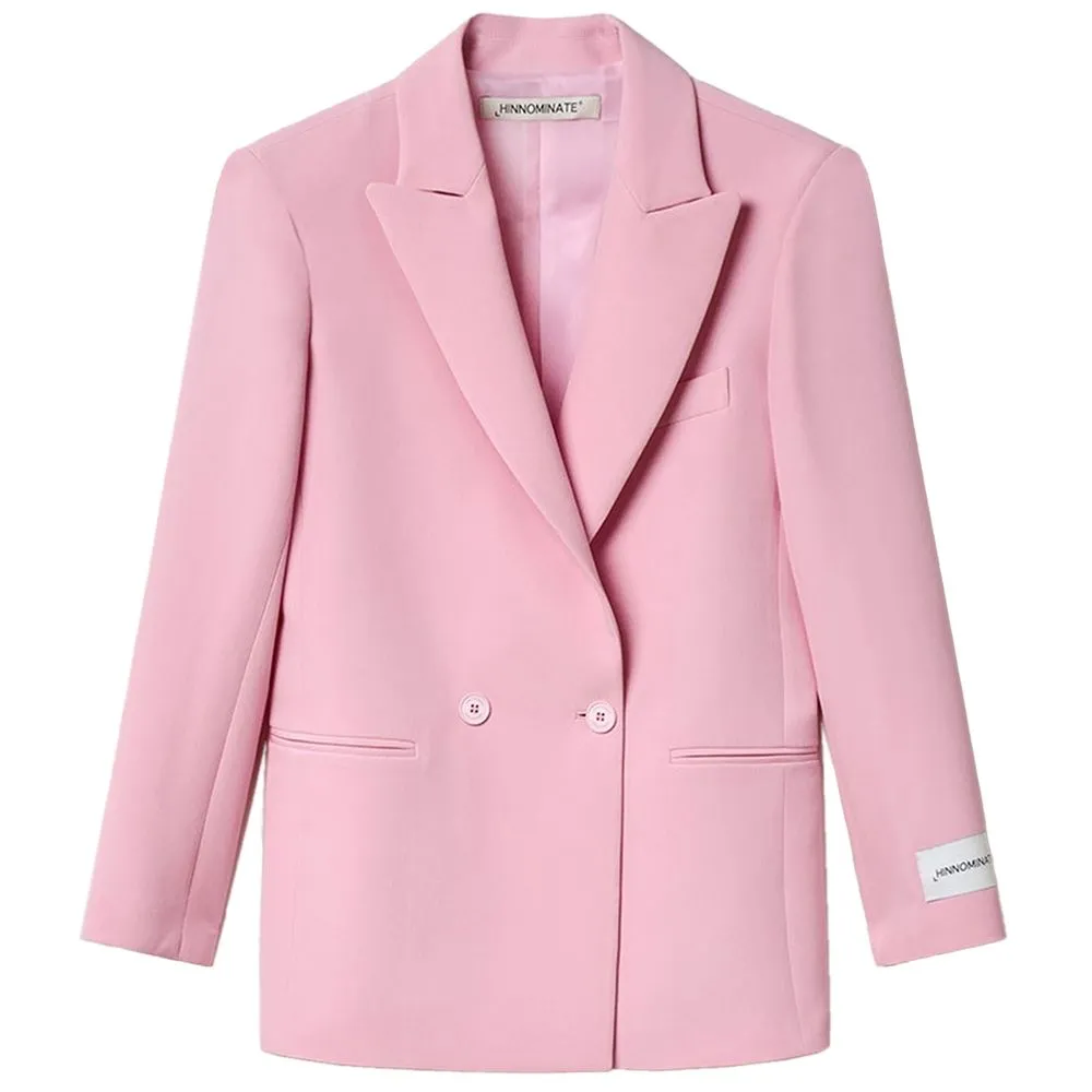 Hinnominate Women's Pink Polyester Suits & Blazer