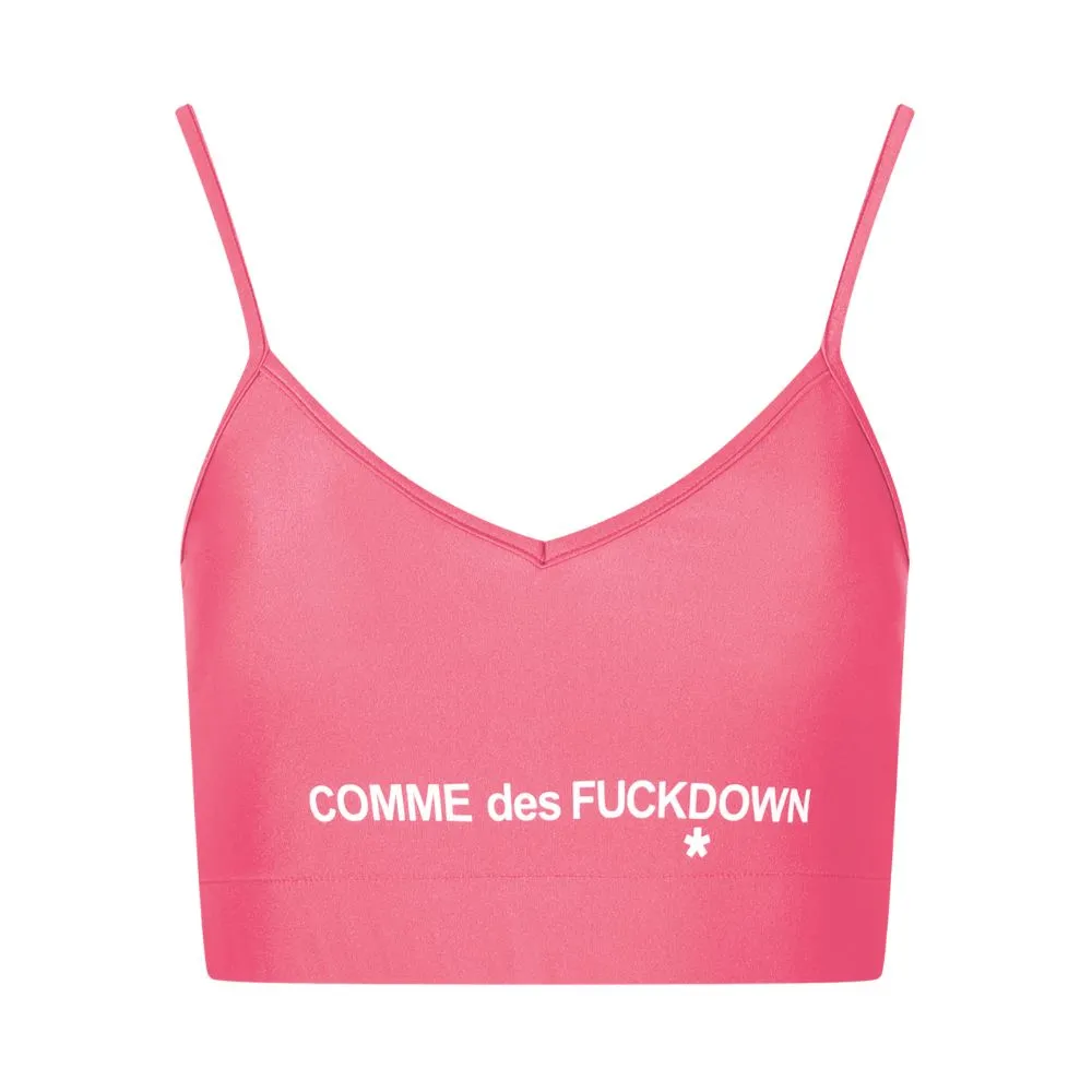 Comme Des Fuckdown Women's Pink Polyester Tops & T-Shirt