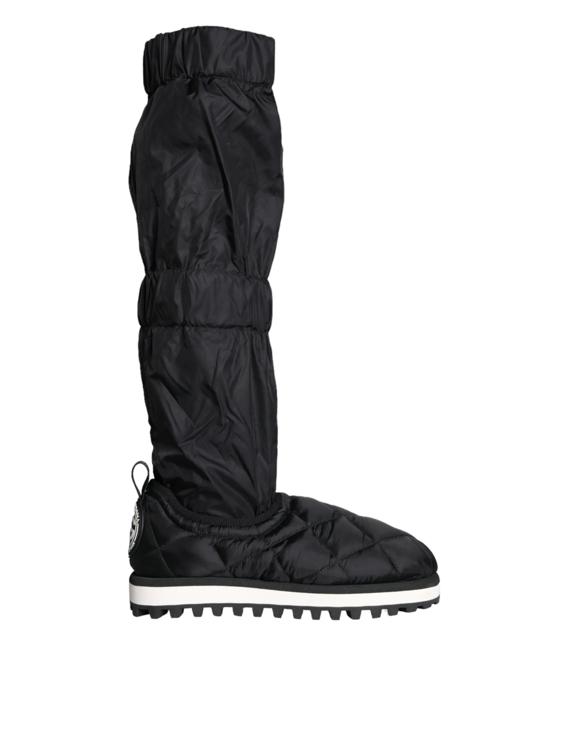 Dolce & Gabbana Men's Black Quilted High Top Boots Sneakers Shoes