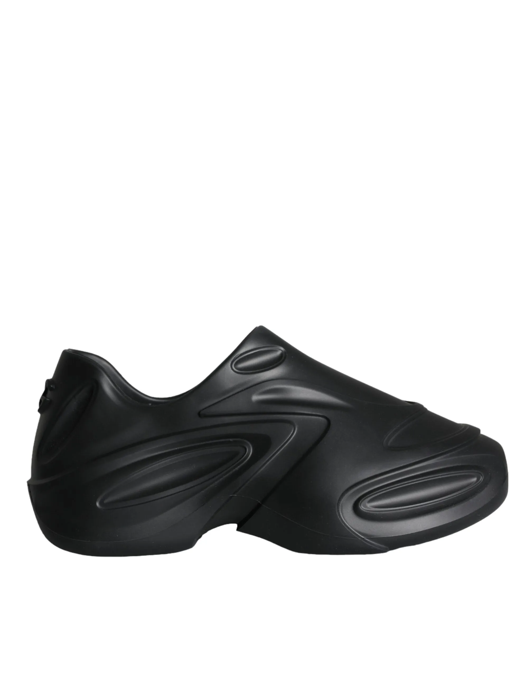 Dolce & Gabbana Men's Black Foiled Rubber Toy Low Top Sneakers Shoes