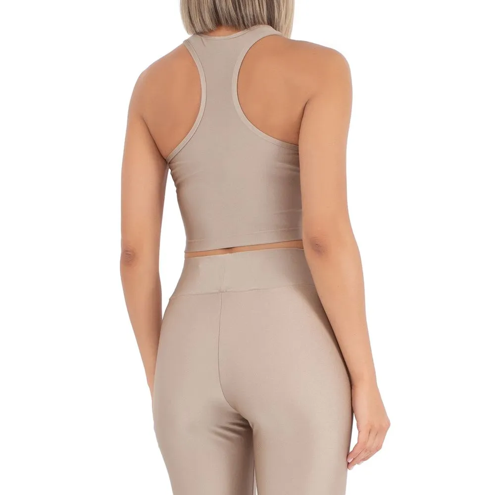 Comme Des Fuckdown Women's Beige Polyamide Tops & T-Shirt
