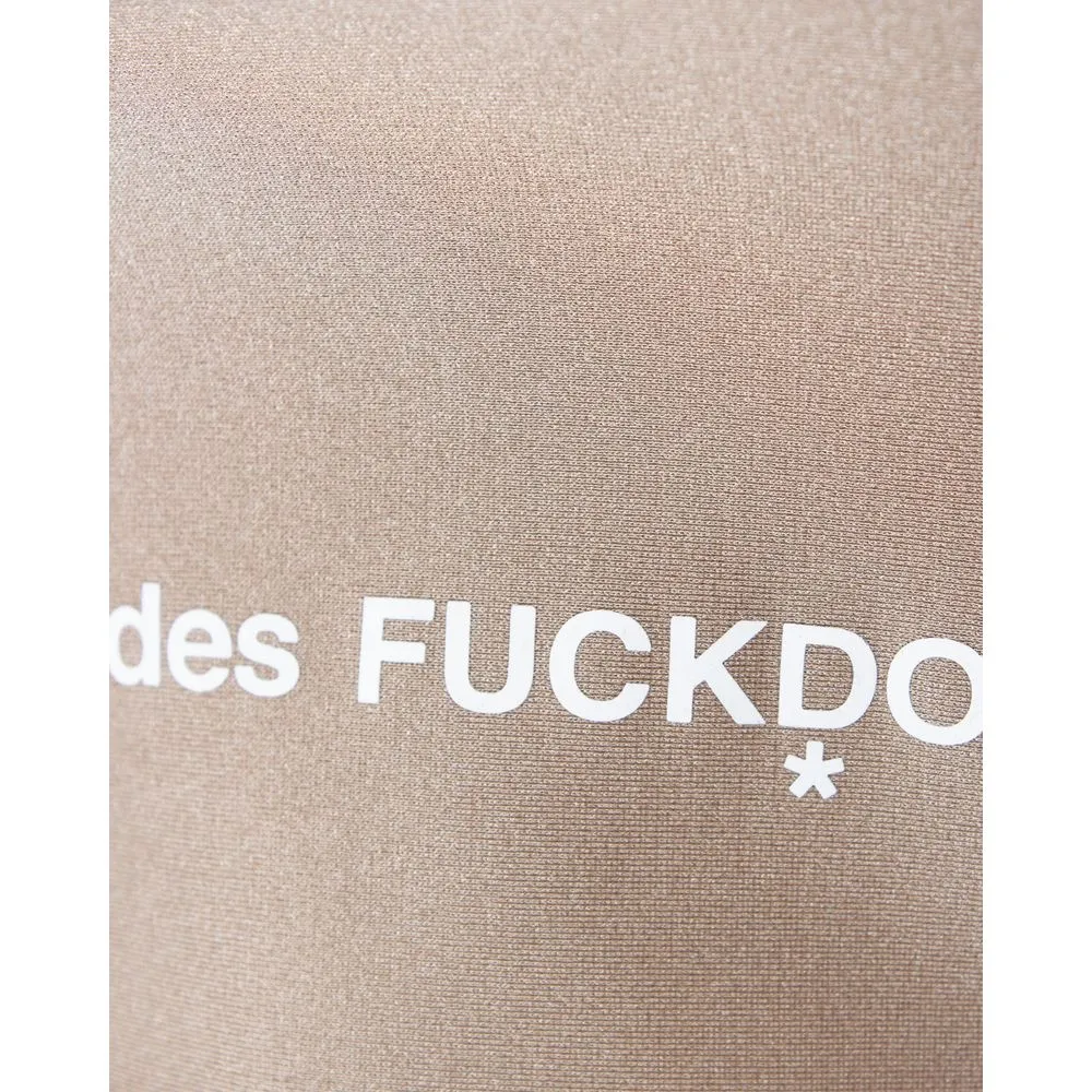 Comme Des Fuckdown Women's Beige Polyamide Tops & T-Shirt