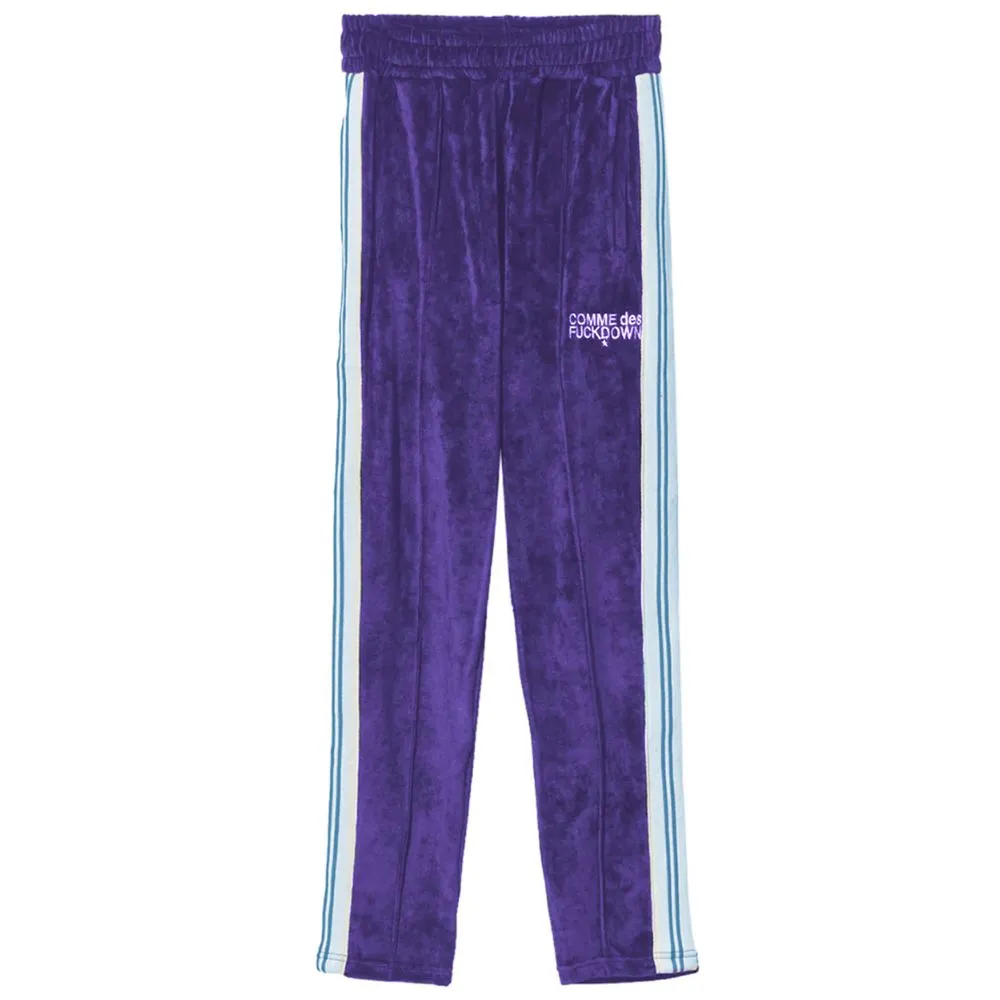 Comme Des Fuckdown Women's Purple Polyester Jeans & Pant