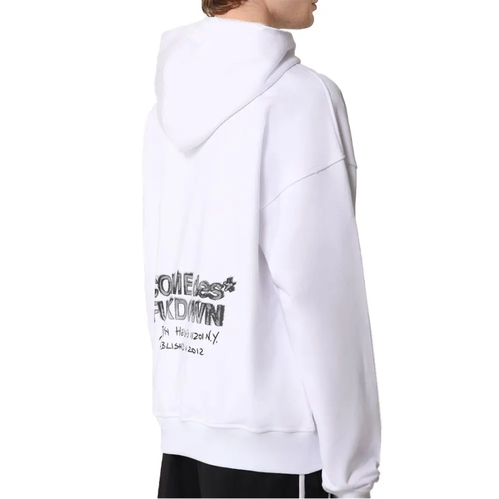 Comme Des Fuckdown Men's White Cotton Sweater
