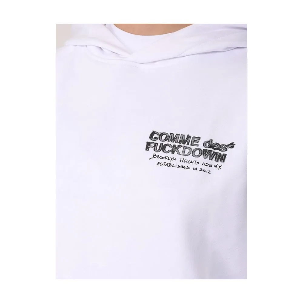 Comme Des Fuckdown Men's White Cotton Sweater