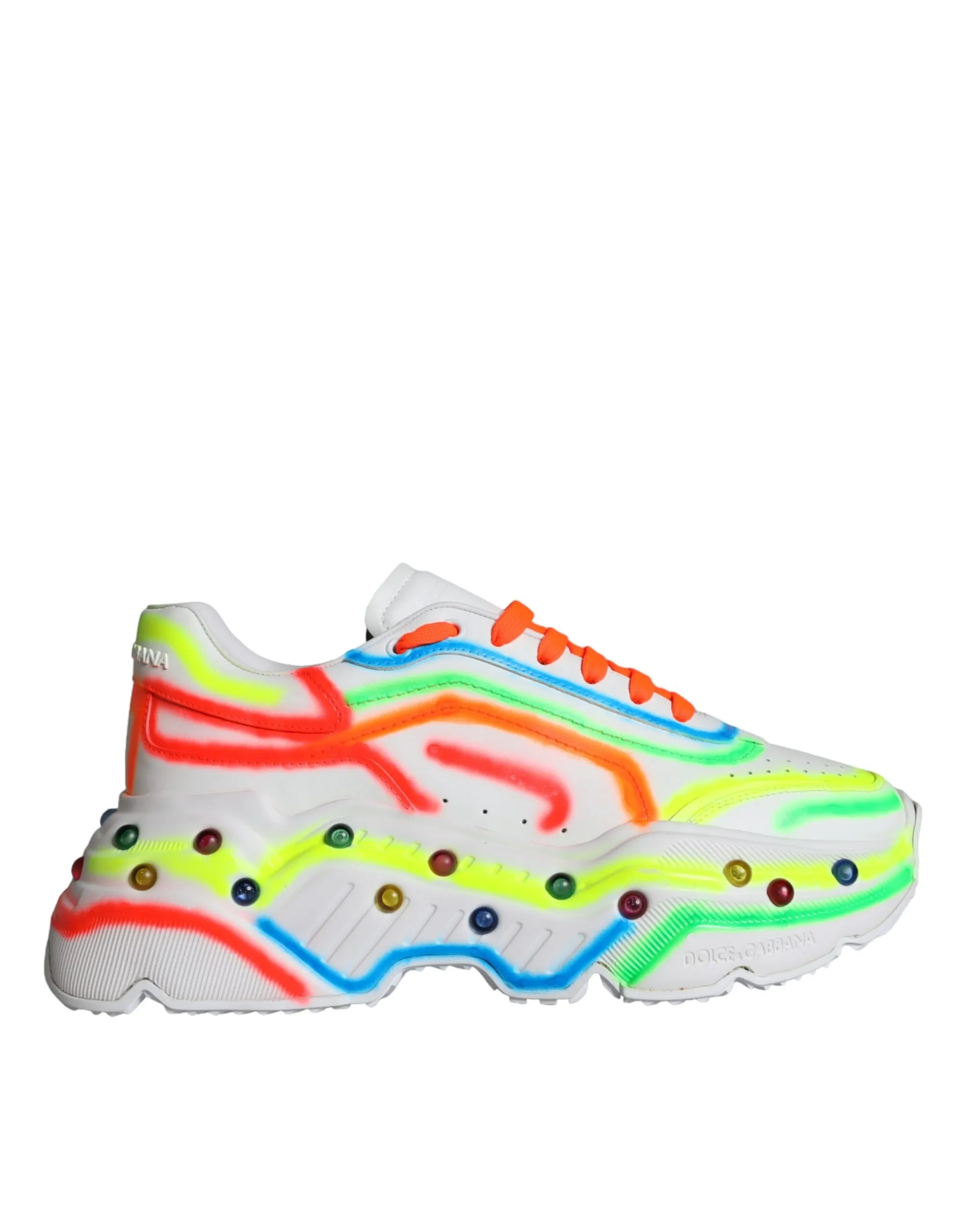 Dolce & Gabbana Men's Multicolor Daymaster LED Lighted Sneaker Shoes