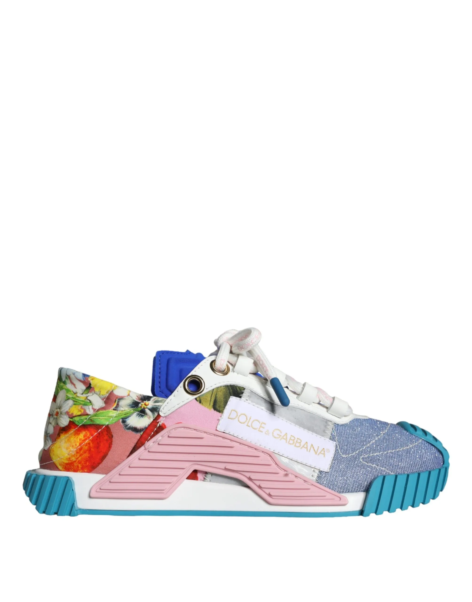 Dolce & Gabbana Women's Multicolor Patchwork NS1 Low Top Sneaker Shoes