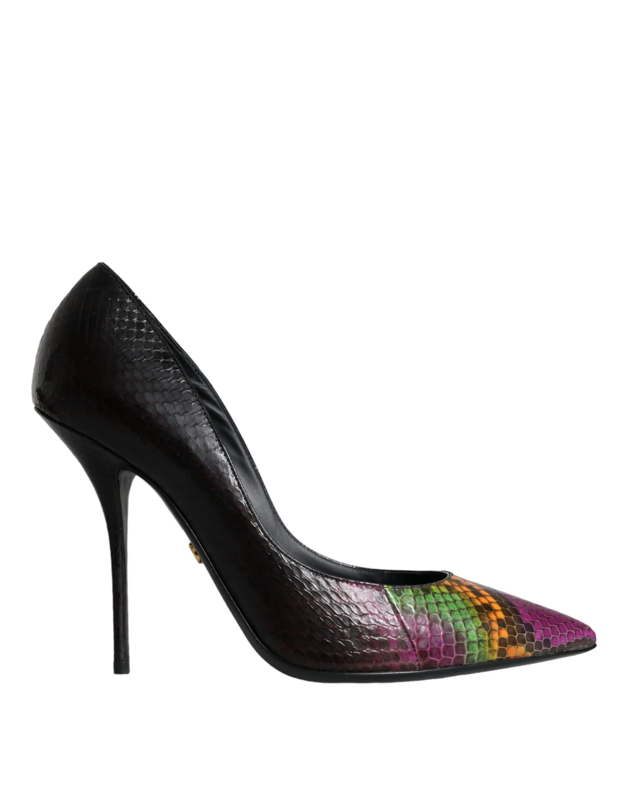 Dolce & Gabbana Women's Multicolor Exotic Leather Heels Pumps Shoes