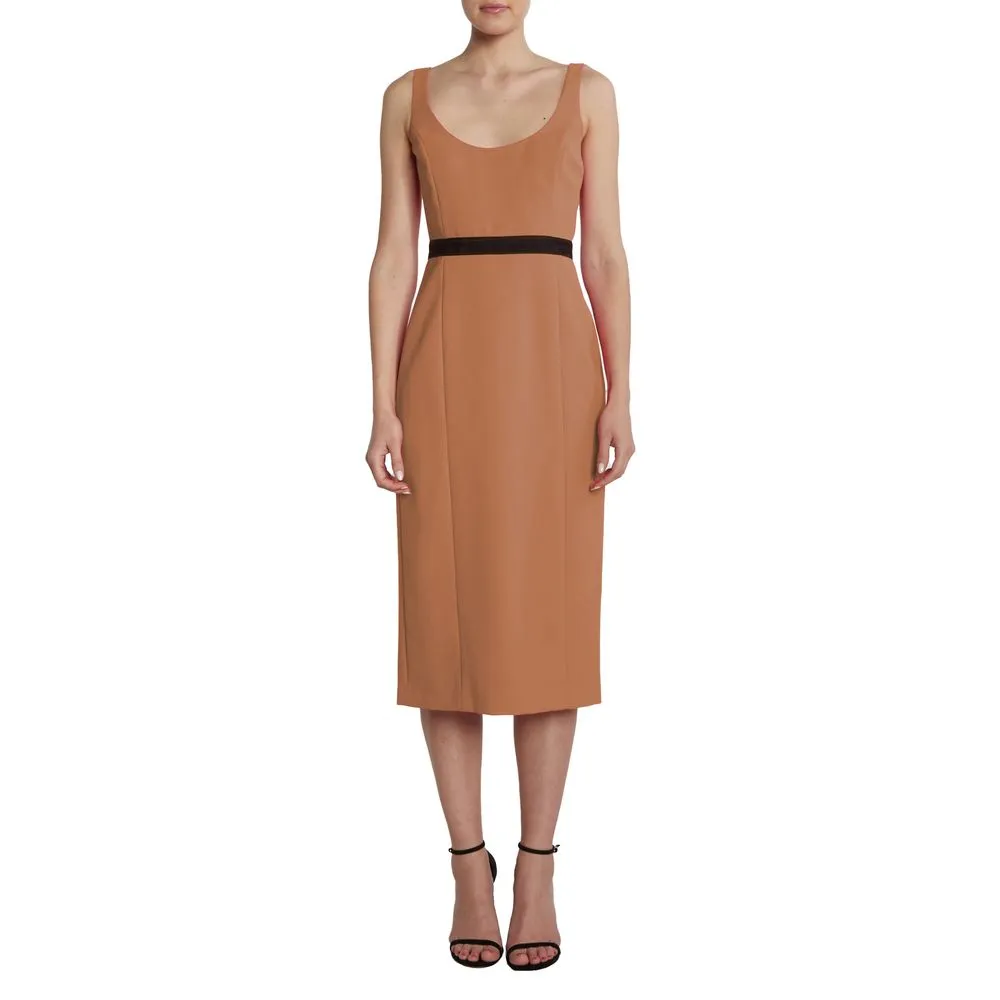 PINKO Women's Brown Polyester Dress