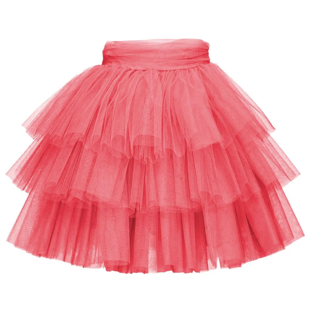 PINKO Women's Pink Nylon Skirt