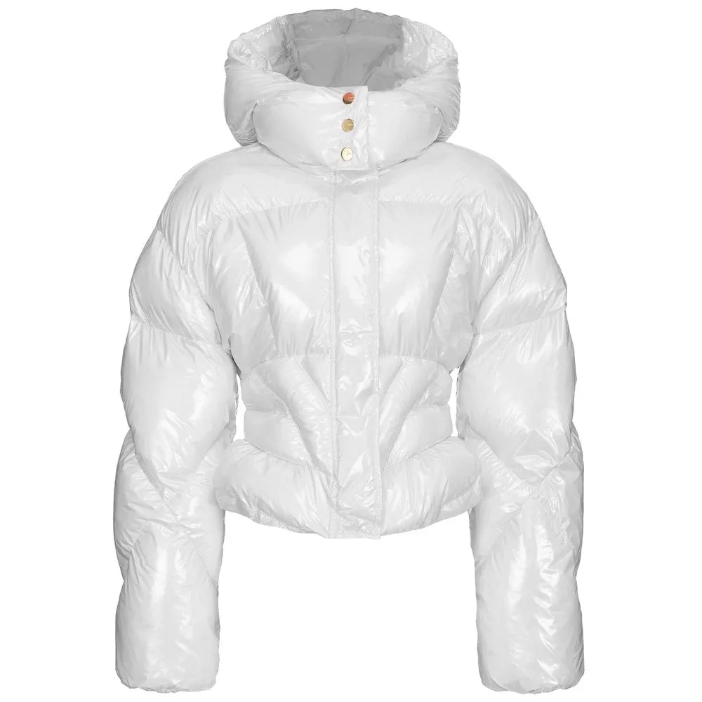 PINKO Women's White Nylon Jackets & Coat