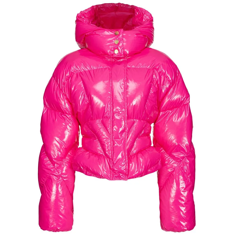 PINKO Women's Fuchsia Nylon Jackets & Coat