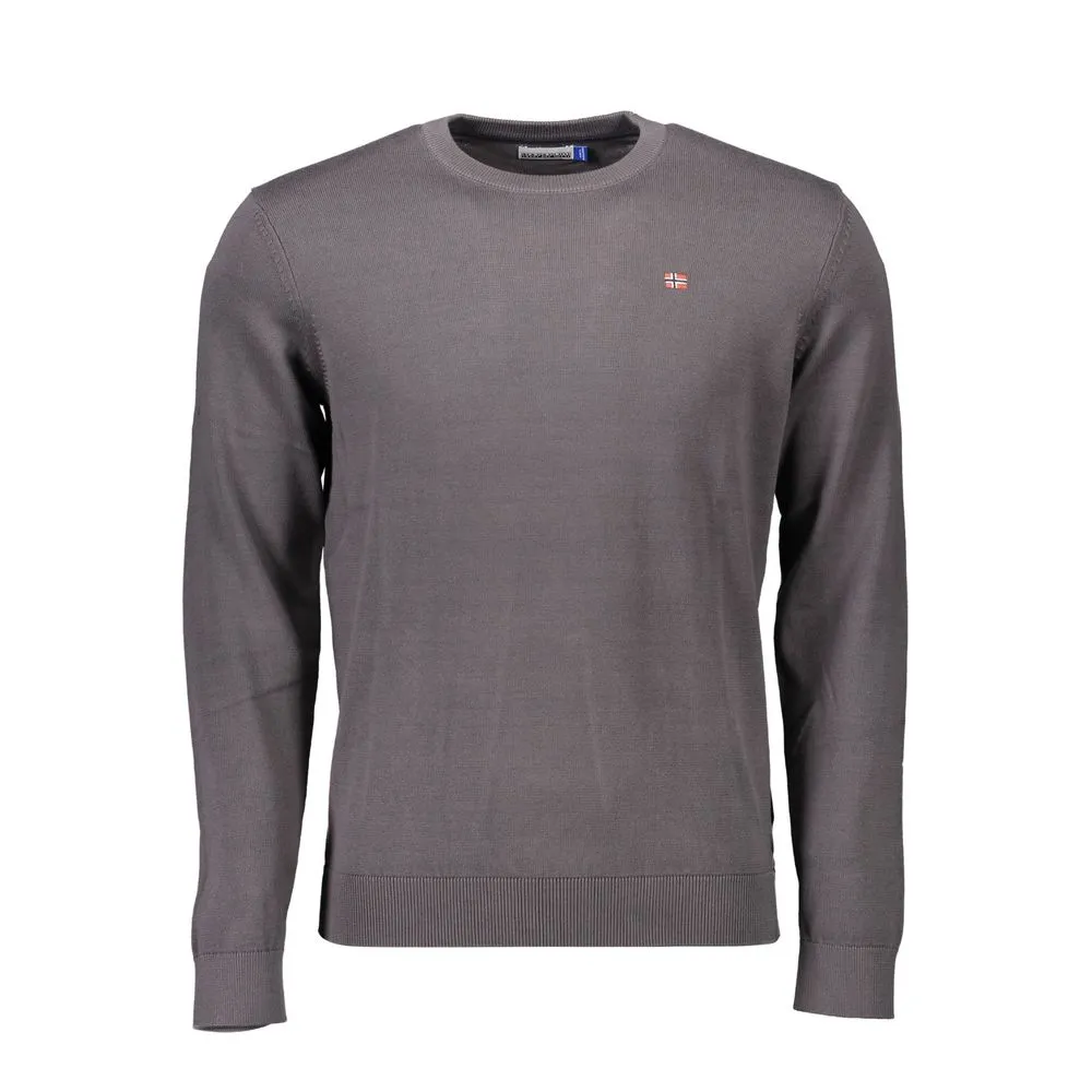 Napapijri Men's Gray Cotton Sweater