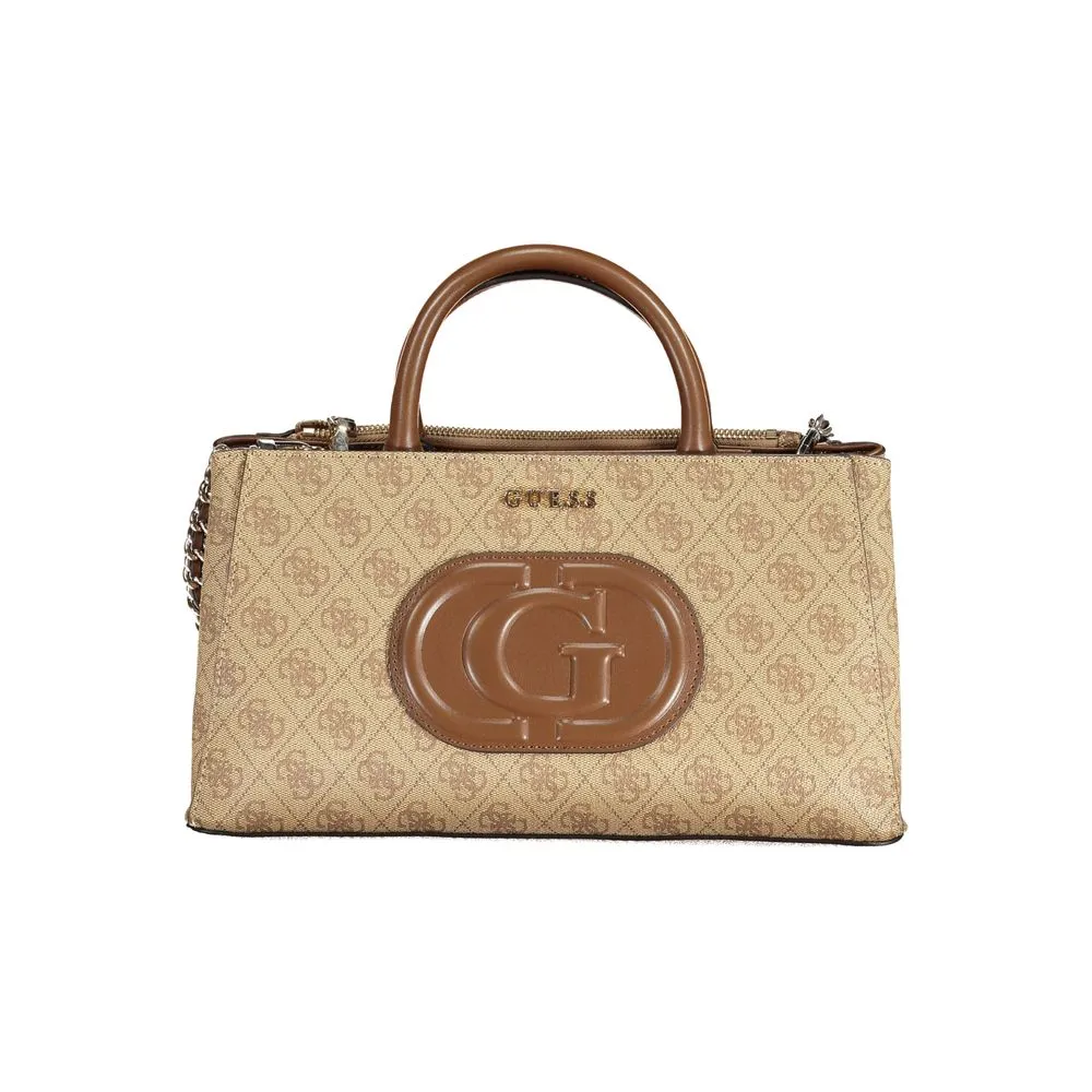 Guess Jeans Women's Beige Polyethylene Handbag