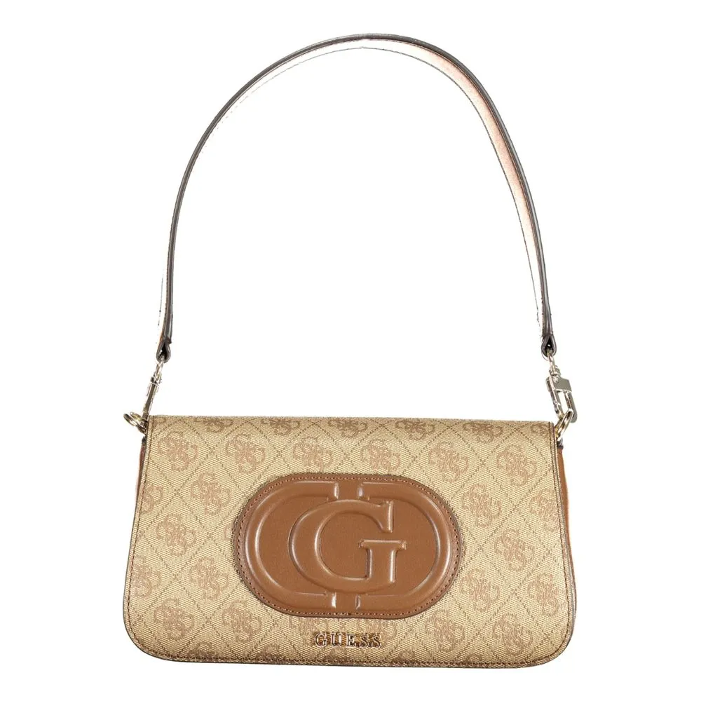 Guess Jeans Women's Beige Polyethylene Handbag