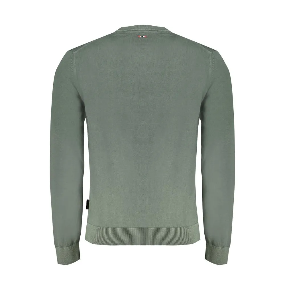 Napapijri Men's Green Cotton Sweater