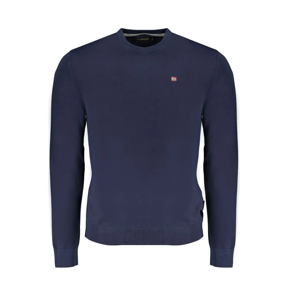 Napapijri Men's Blue Cotton Sweater
