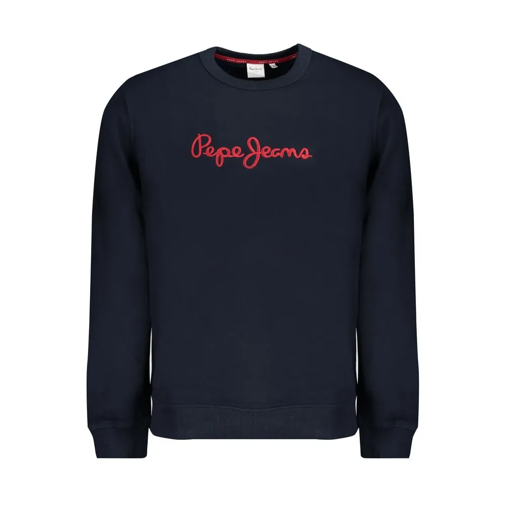 Pepe Jeans Men's Blue Cotton Sweater