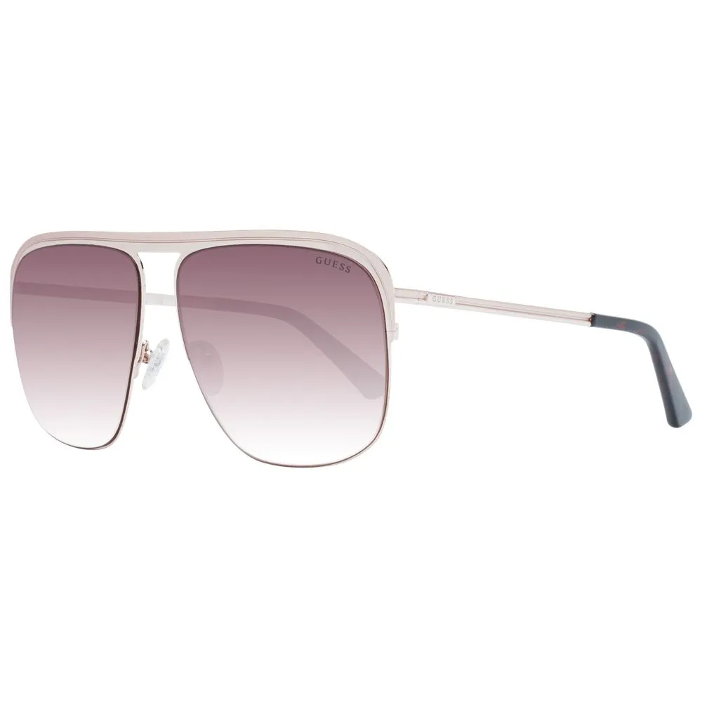 Guess Unisex Rose Gold Unisex Sunglasses