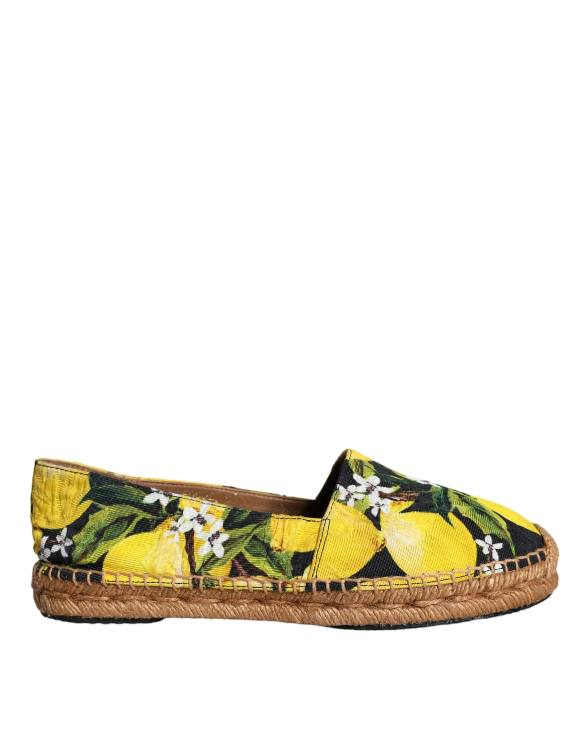 Dolce & Gabbana Women's Multicolor Lemon Slip On Espadrilles Shoes