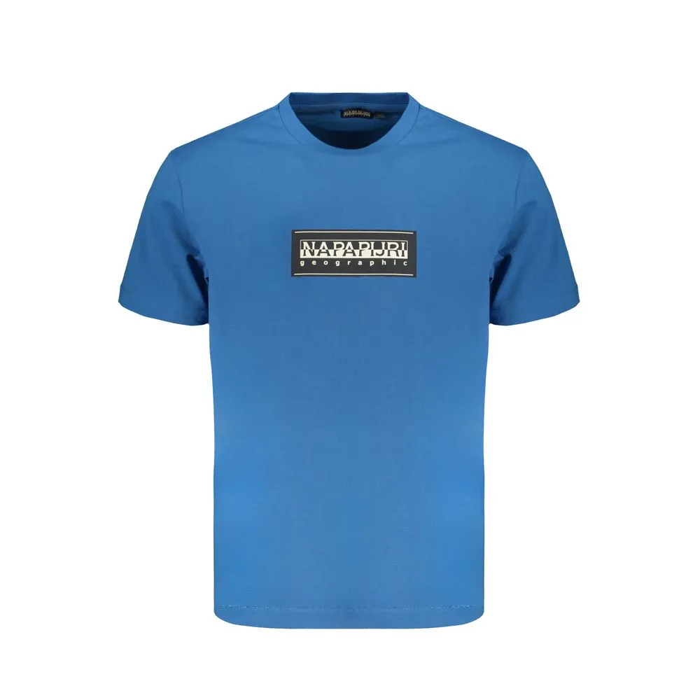 Napapijri Men's Blue Cotton T-Shirt