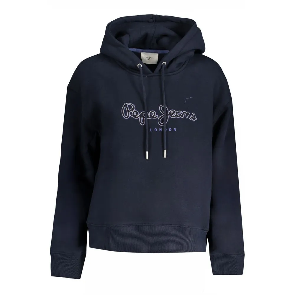 Pepe Jeans Women's Blue Cotton Sweater