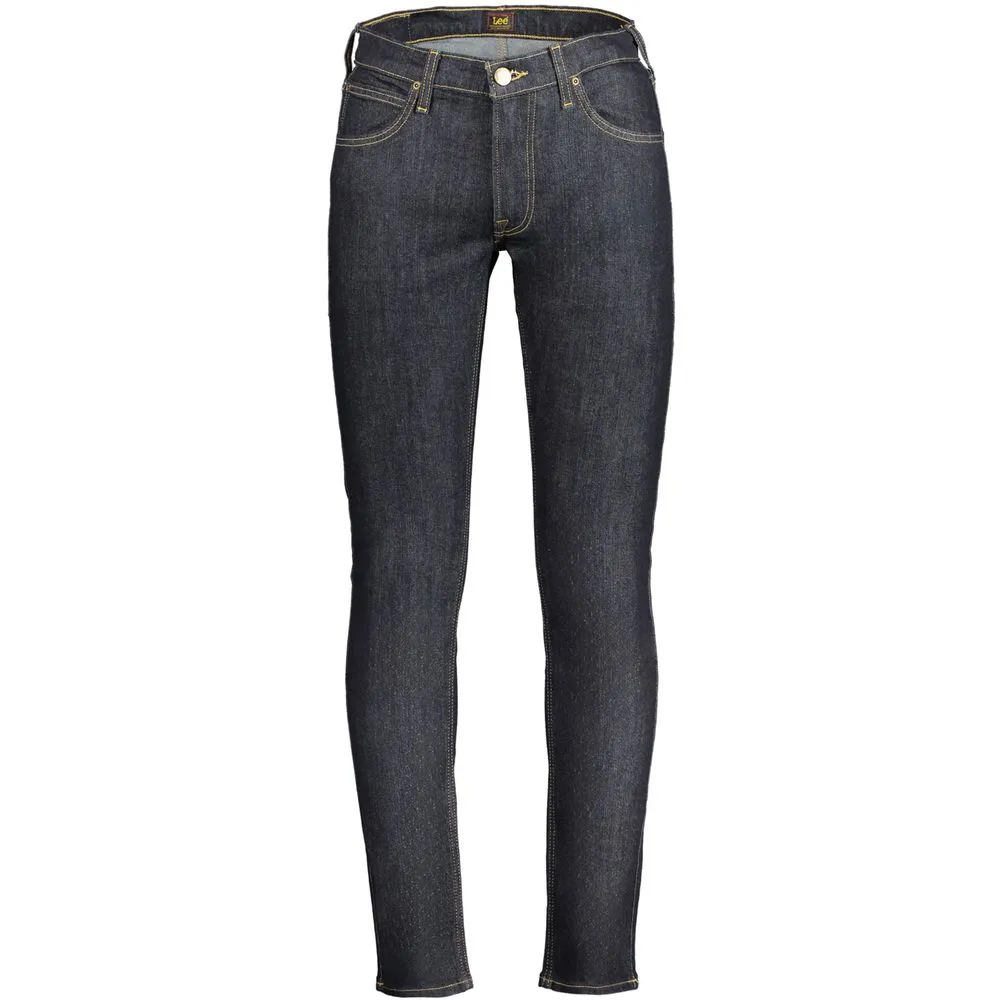 Lee Men's Blue Cotton Jeans & Pant