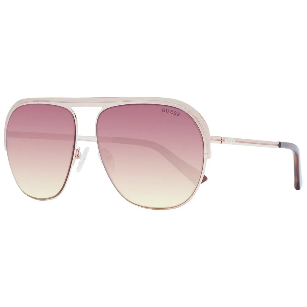 Guess Unisex Rose Gold Unisex Sunglasses