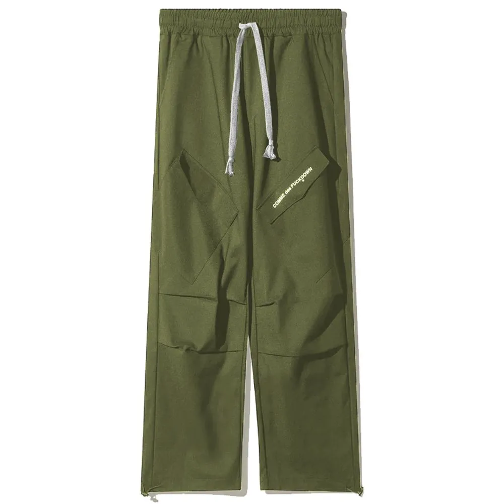 Comme Des Fuckdown Men's Green Cotton Jeans & Pant