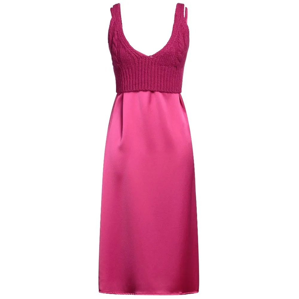 PINKO Women's Fuchsia Polyester Dress