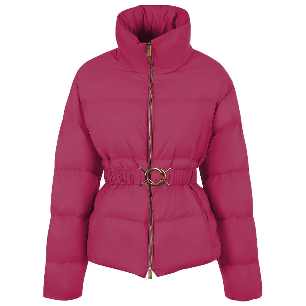 PINKO Women's Fuchsia Nylon Jackets & Coat