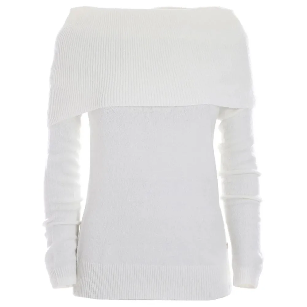Yes Zee Women's White Viscose Sweater