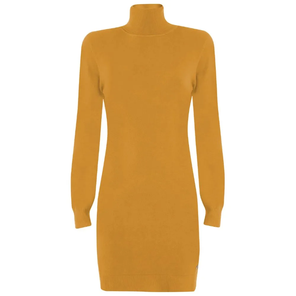 Yes Zee Women's Yellow Viscose Dress