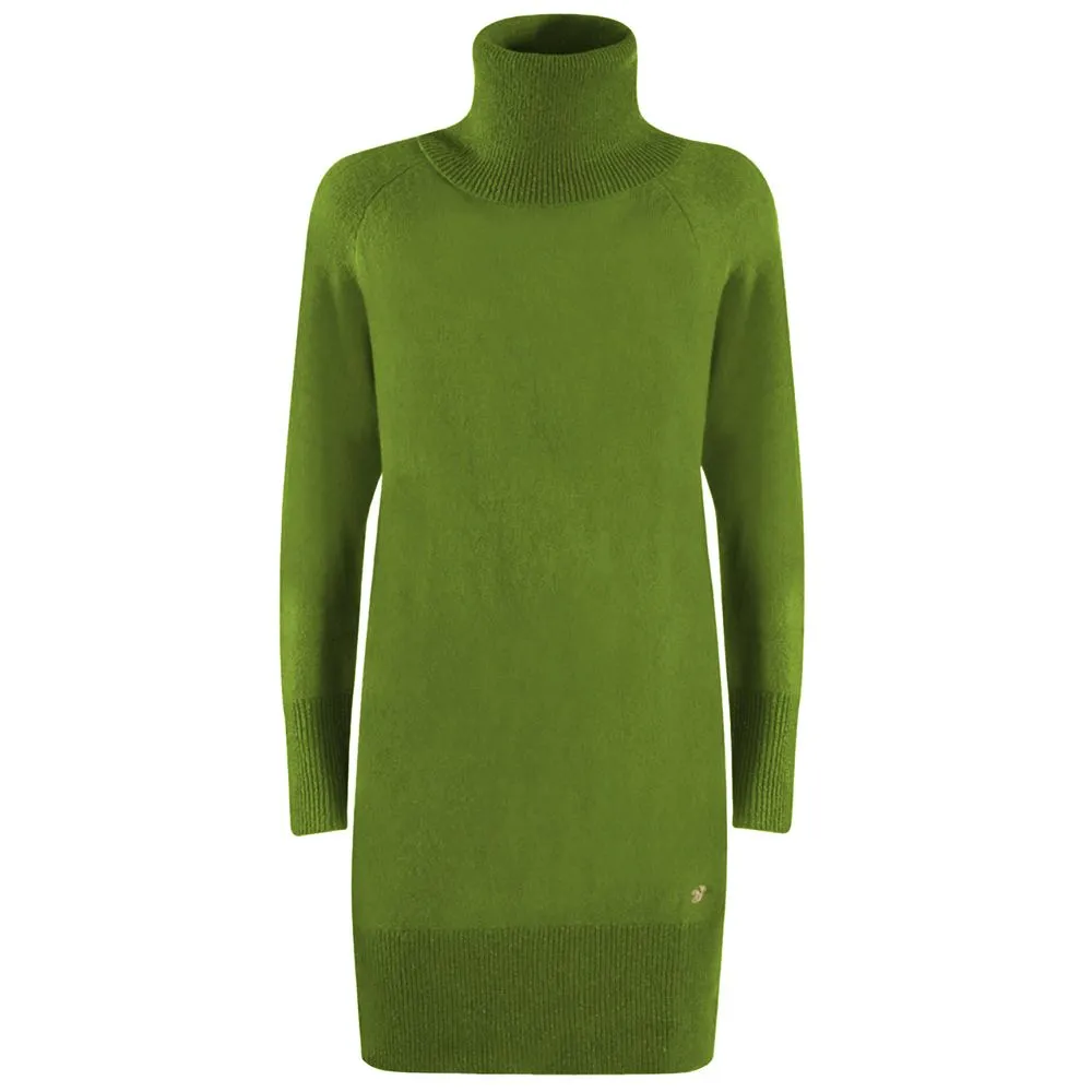 Yes Zee Women's Green Viscose Dress
