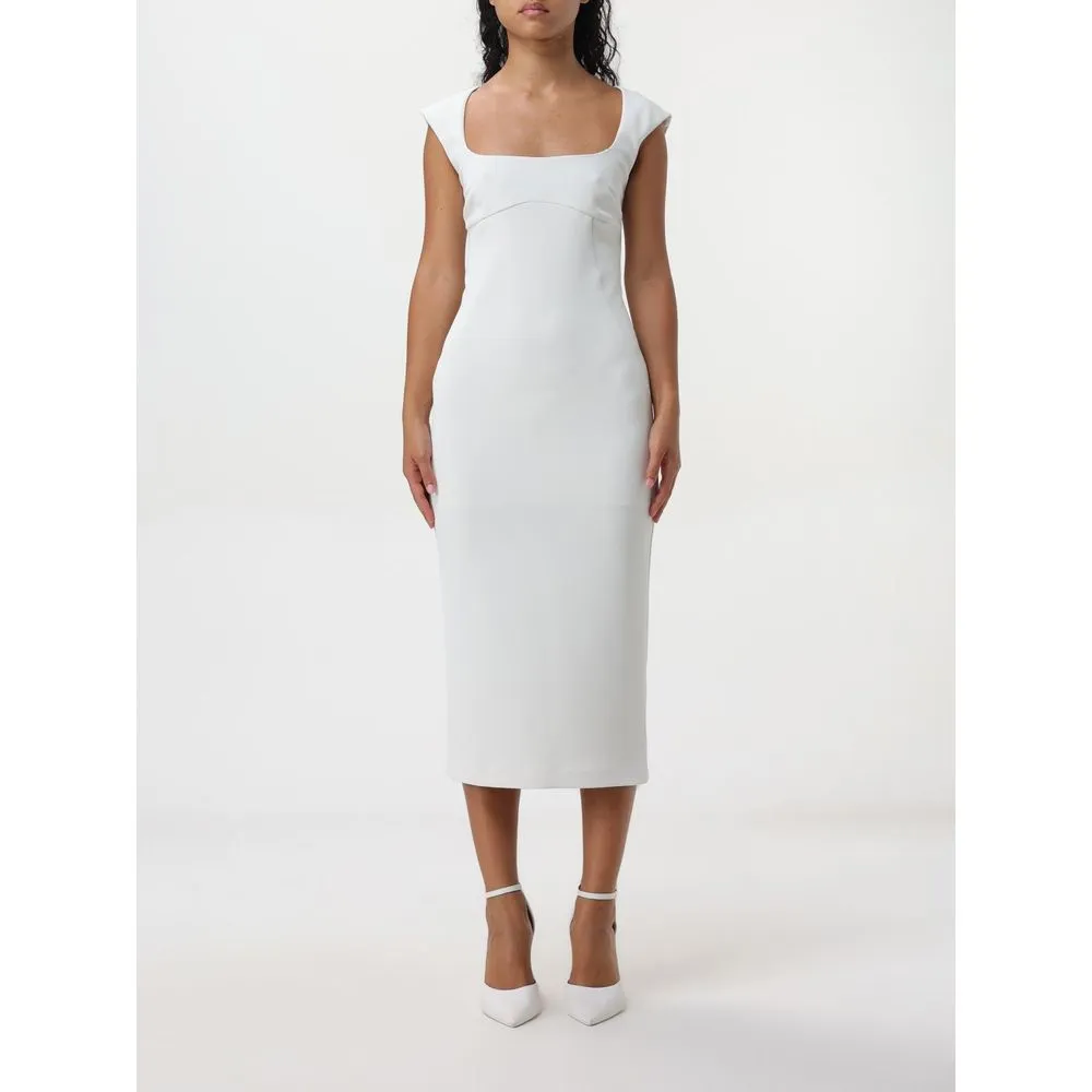 PINKO Women's White Viscose Dress