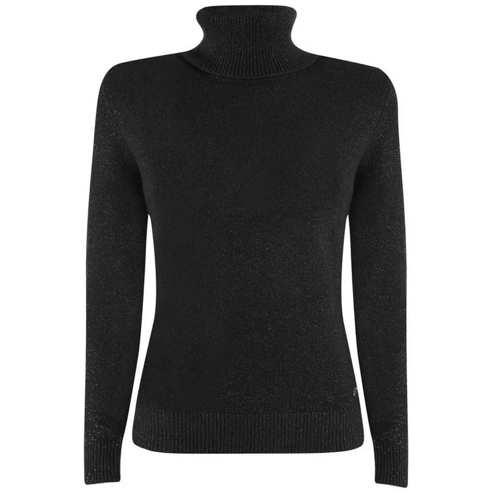 Yes Zee Women's Black Viscose Sweater