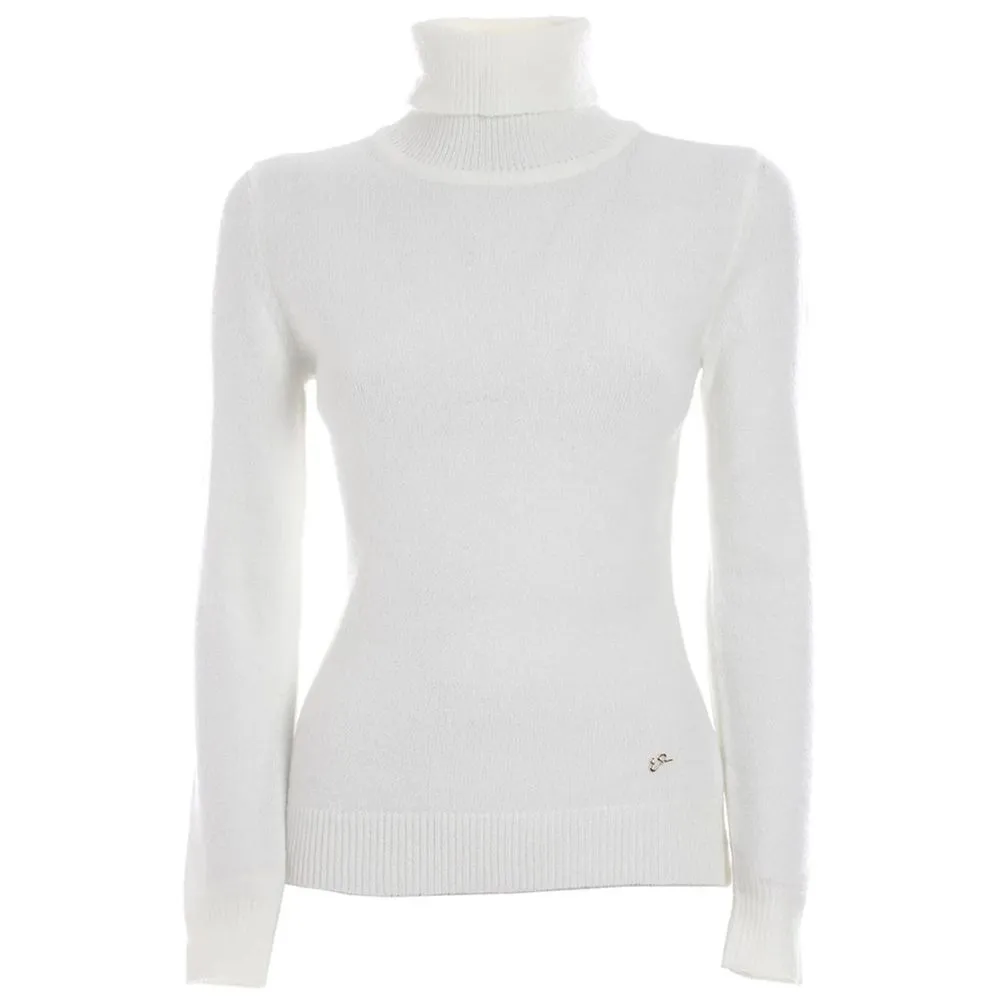 Yes Zee Women's White Viscose Sweater