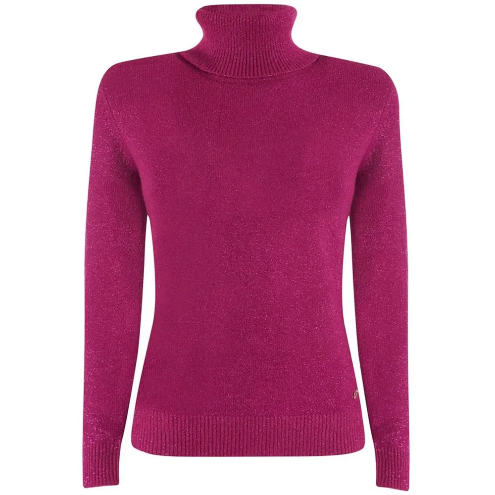 Yes Zee Women's Fuchsia Viscose Sweater