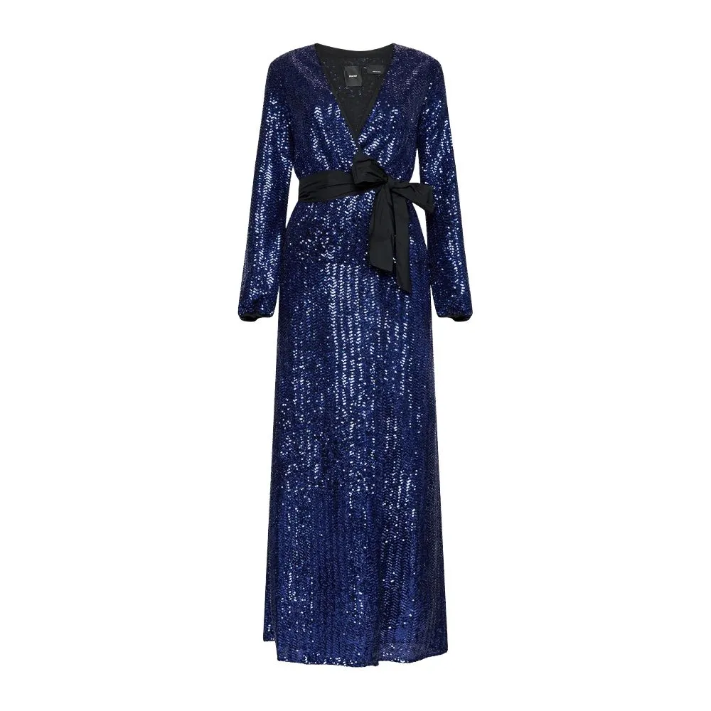 PINKO Women's Blue Polyester Dress