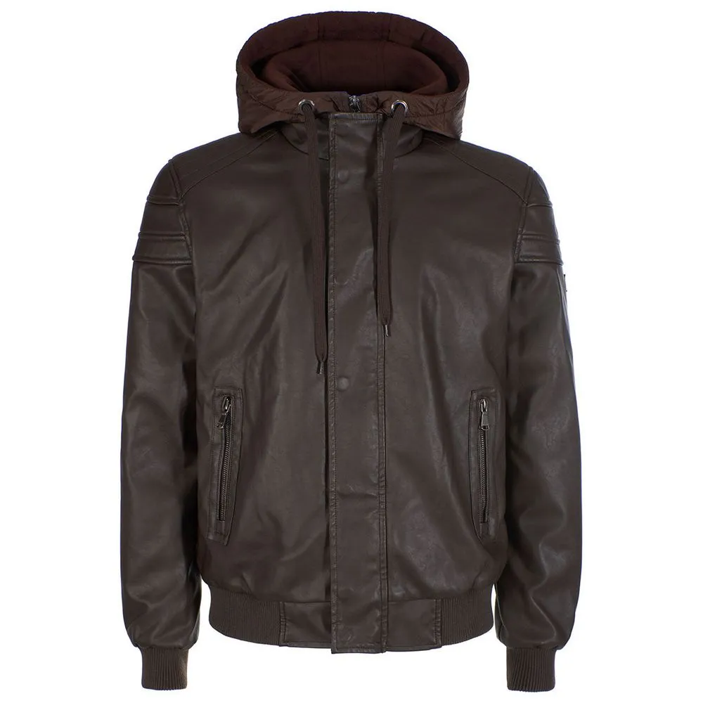 Yes Zee Men's Brown Polyethylene Jacket