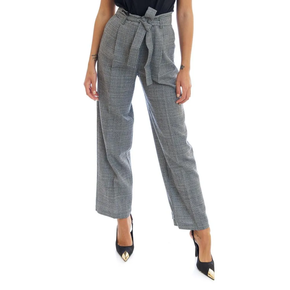PINKO Women's Black Wool Jeans & Pant