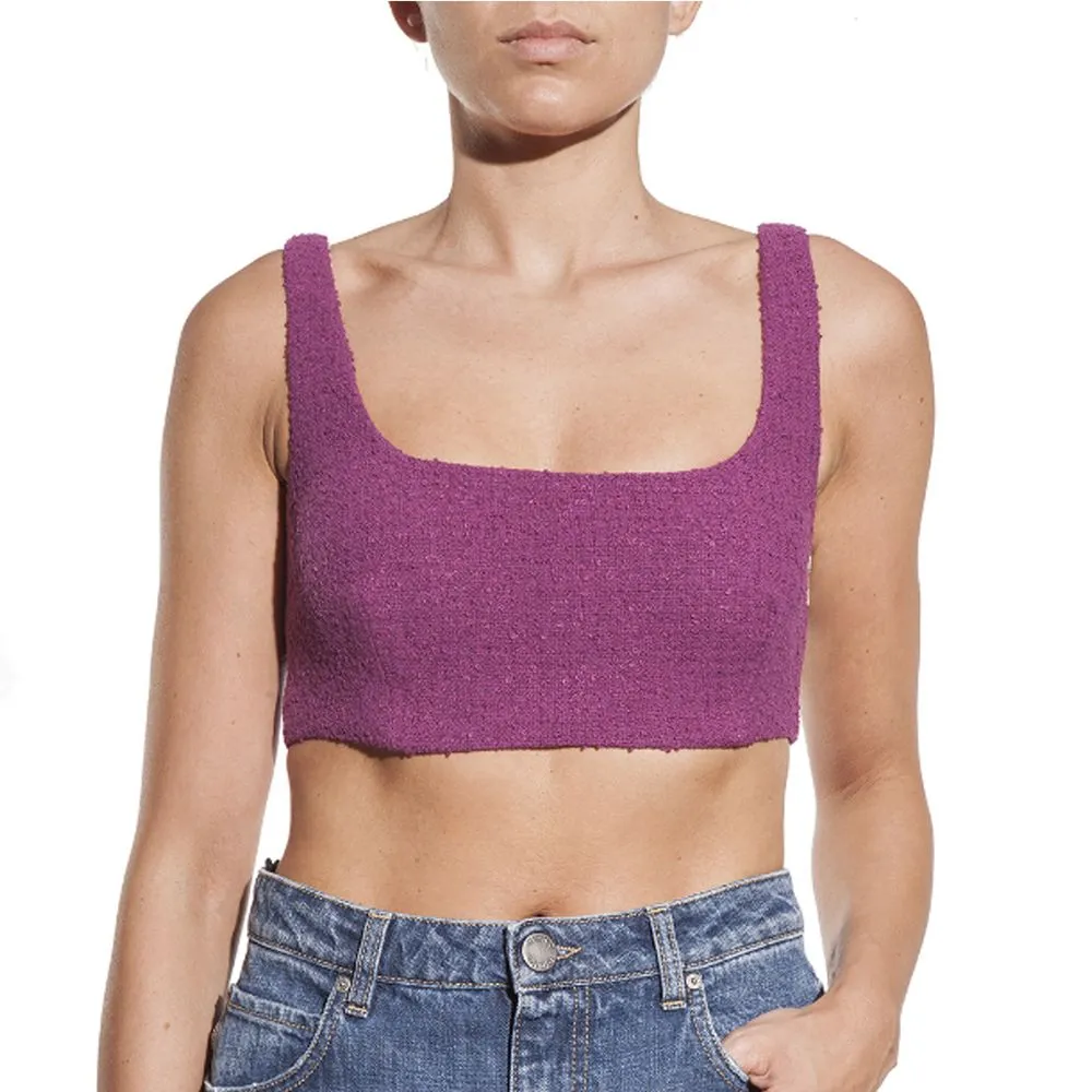 PINKO Women's Purple Cotton Tops & T-Shirt
